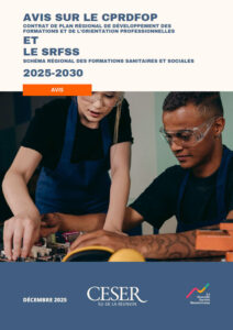 Couverture de l'avis du CESER de La Réunion sur le CPRDFOP et le SRFSS 2025-2030