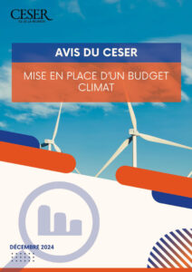 Première de couverture de l'avis Budget climat